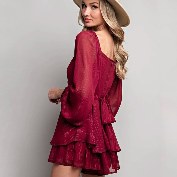 Altar'd State Dresses & Skirts - Altar'd state burgundy dress, size S